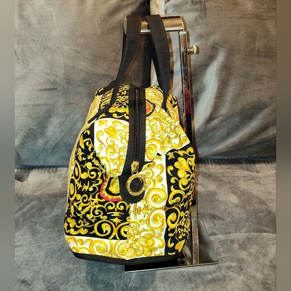 NWOT Authentic Gianni Versace Baroque Medusa Fabric Matching Handbag Set - Picture 14 of 16